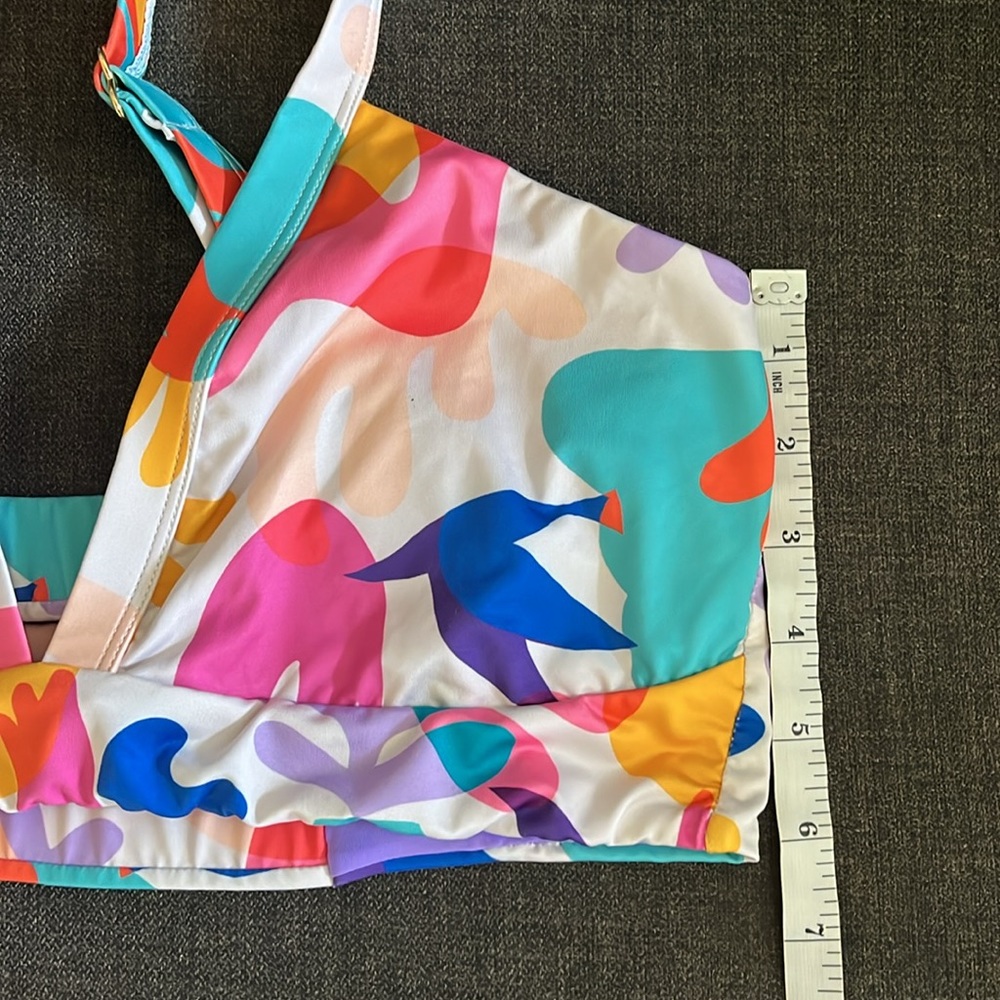 Kitty and Vibe Colorful Bikini Top - Picture 8 of 9